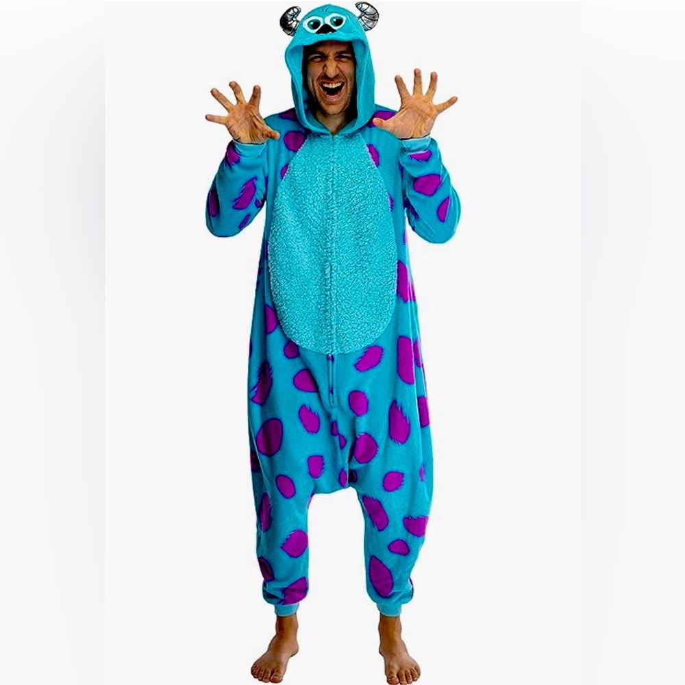 Monsters Inc Sully Sulley Onesie Costume - Adult Large/X-Large